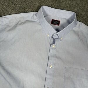UNTUCKit Mens 3XL XXXL Light Blue 100% Cotton Button Up Shirt Wrinkle Free
